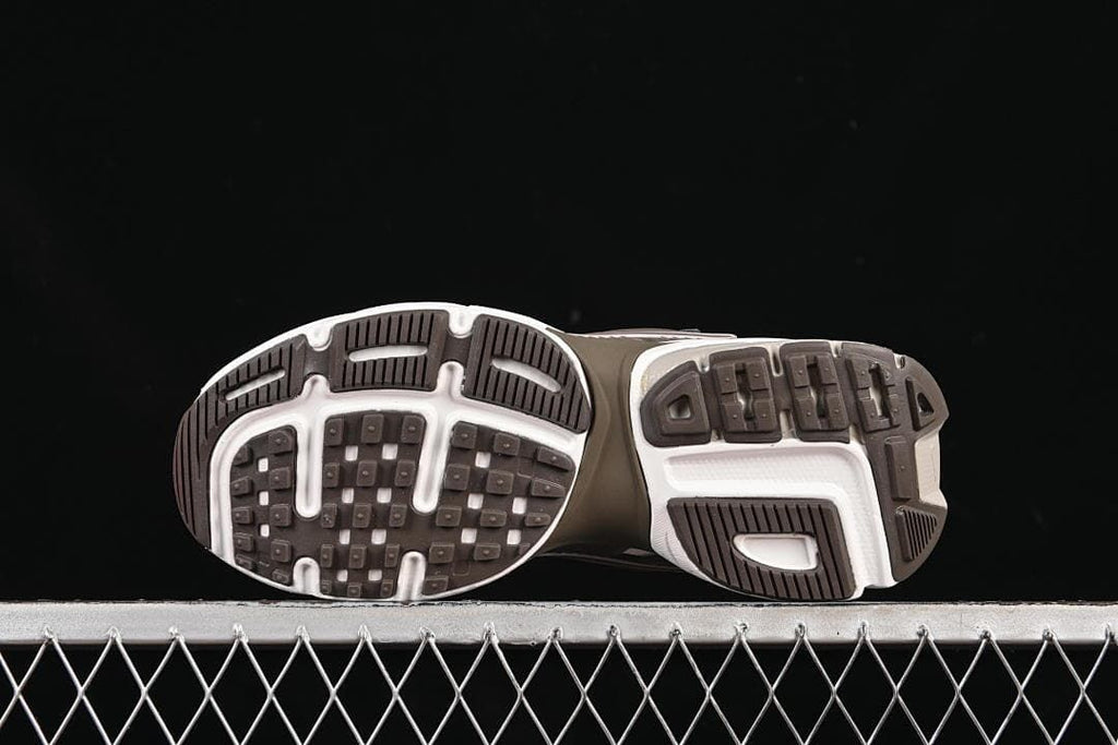 Underside view showing the patterned rubber outsole
