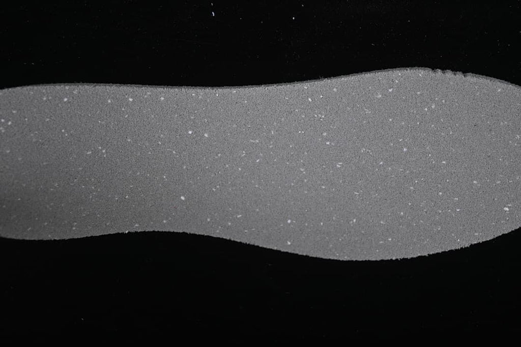 Close-up view of the shoe sole