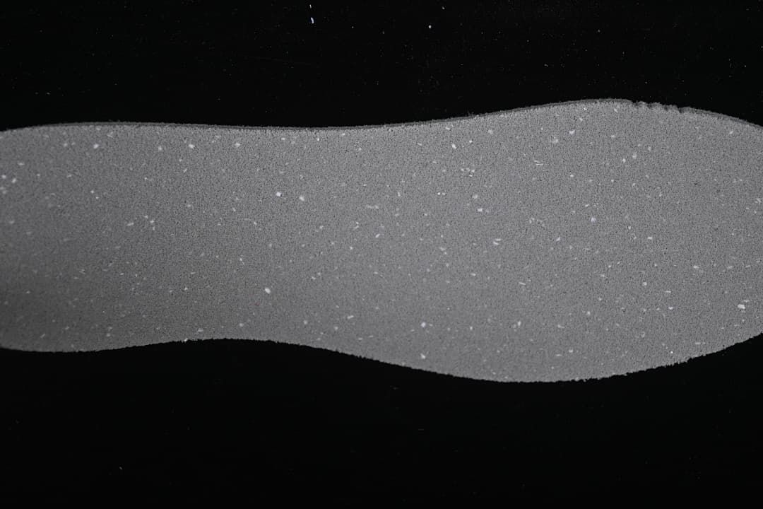 Close-up view of the shoe sole