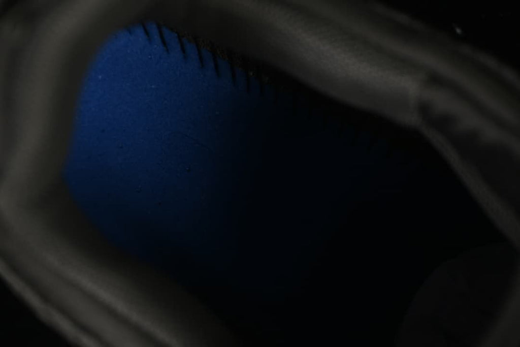 Close-up view inside the shoe