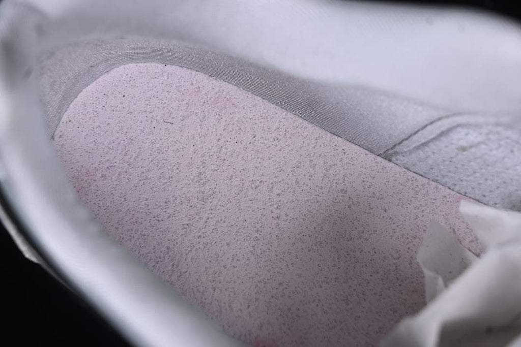 Close-up of the shoe interior lining.