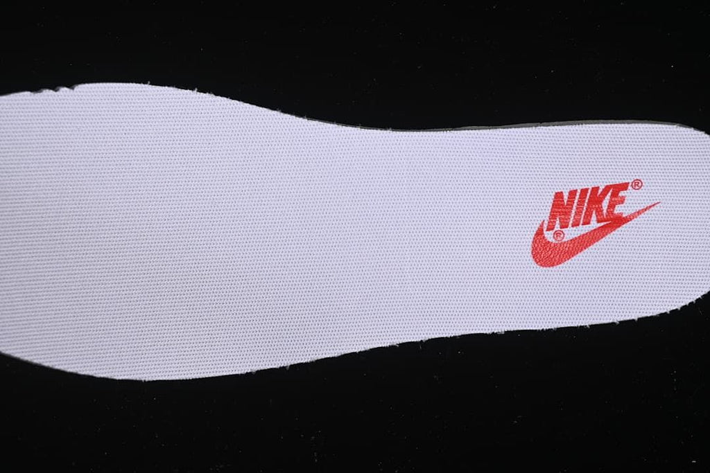 White shoe insert with a red Nike logo