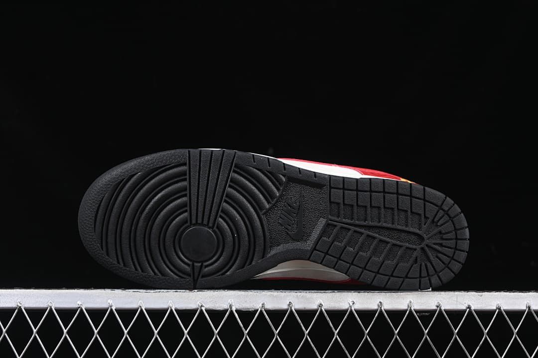 Underside view showing the black outsole tread pattern