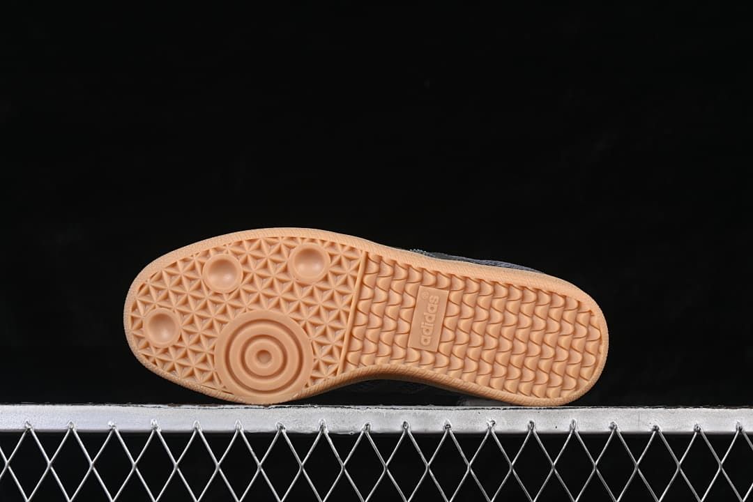 Underside view showing the textured gum-colored outsole