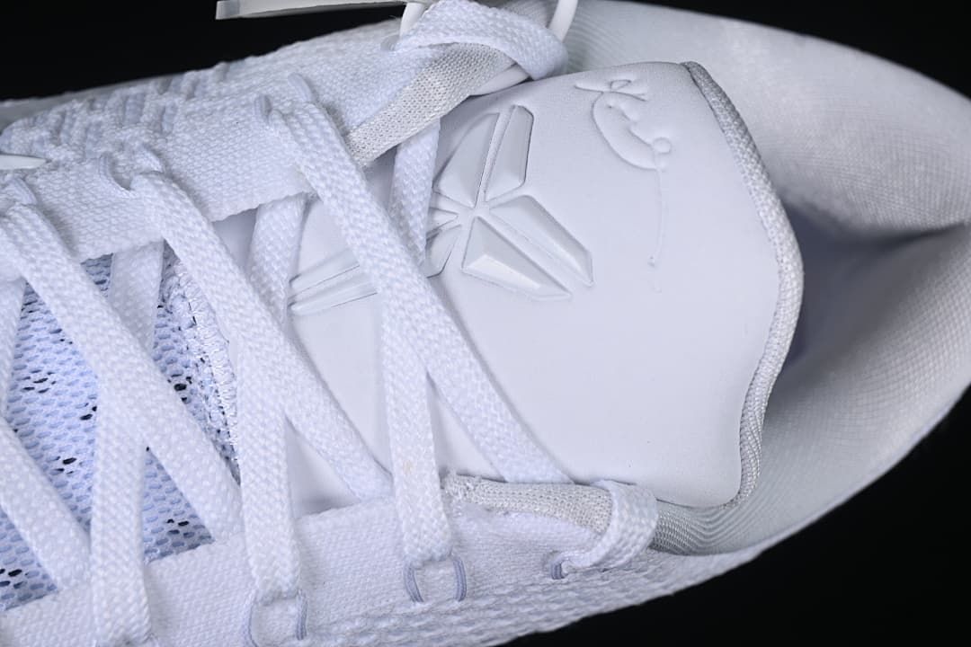 Close-up of tongue branding and laces