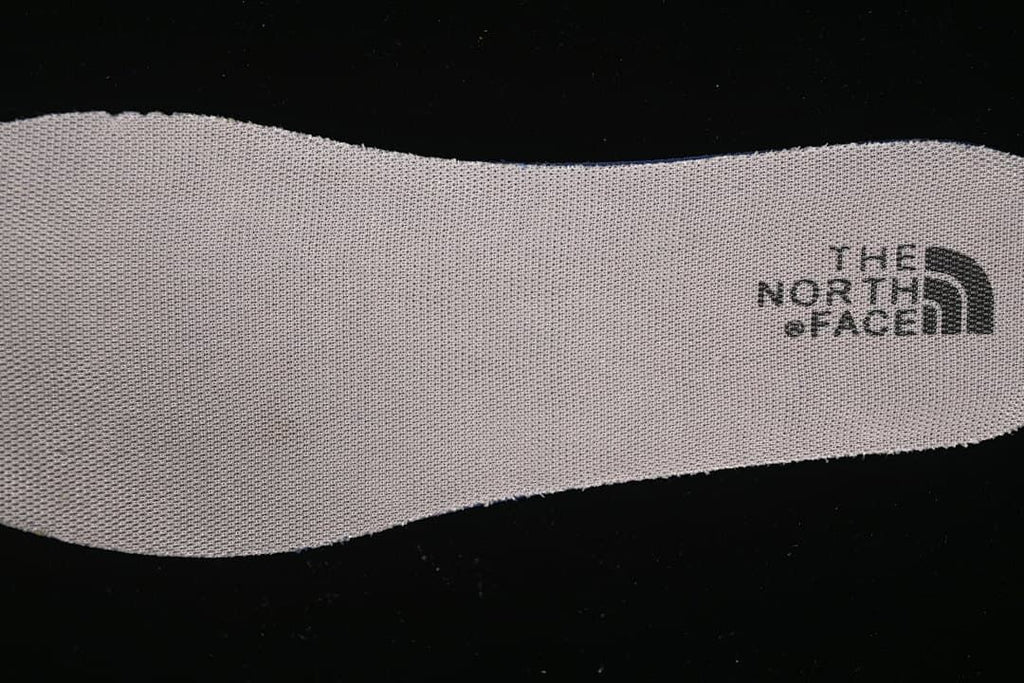 Close-up of the insole with The North Face logo