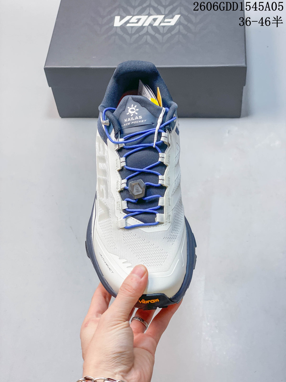 Top view showing the shoe's dial-adjustable lacing system.