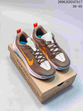 Brown and orange Nike Wildhorse 10 trail shoes on a Nike Trail box
