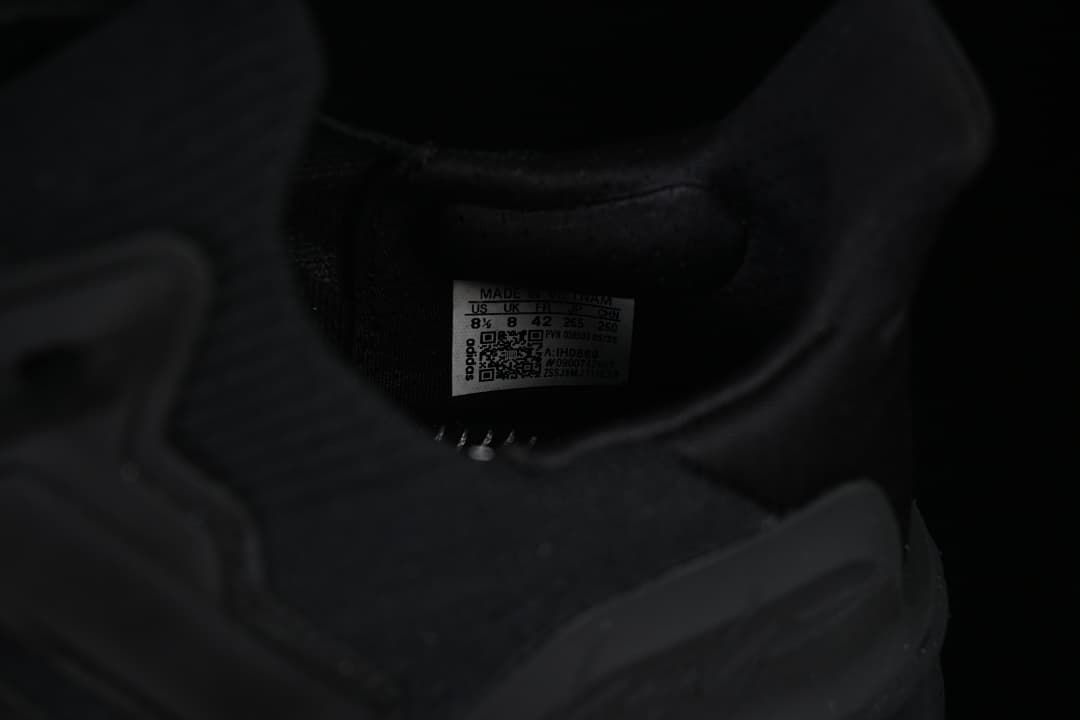 Interior size label photographed inside the shoe.