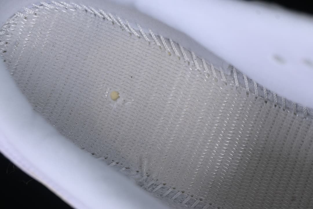 Close-up of the shoe's inner lining