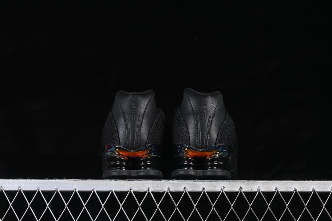 Rear view of the pair highlighting the heel cushioning.
