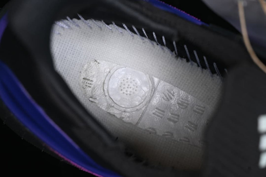 Close-up of the shoe interior and lining