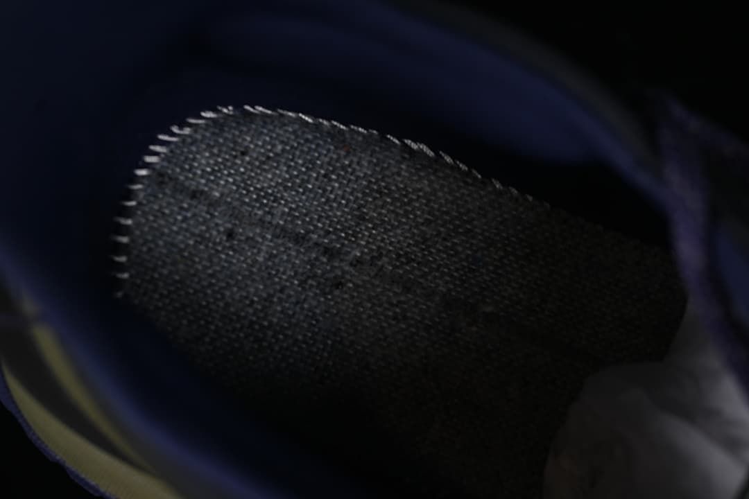 Close-up view inside the shoe
