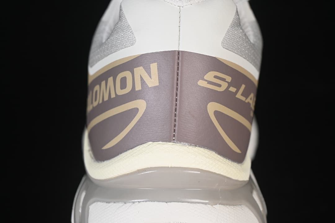 Rear view showing the Salomon-branded heel panel and midsole.