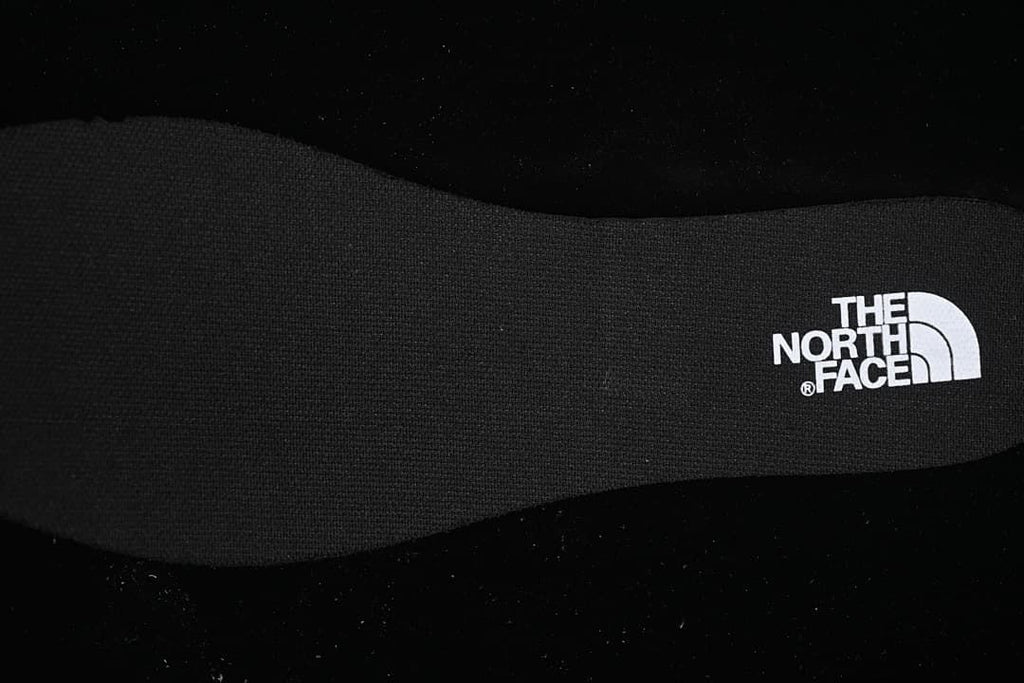 Close-up of the insole with The North Face logo