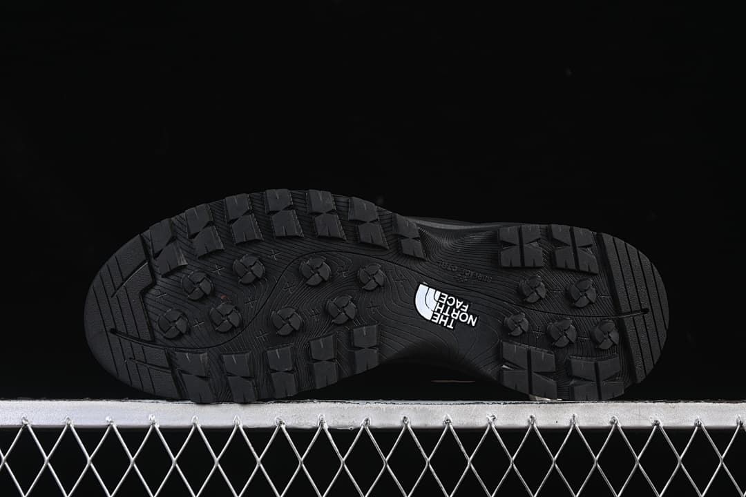 Underside view showing the outsole lug pattern