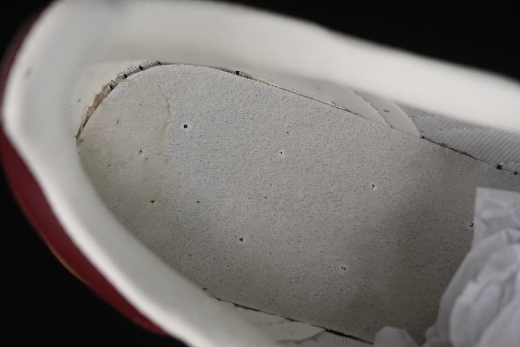 Close-up view inside the sneaker showing the insole and inner lining.