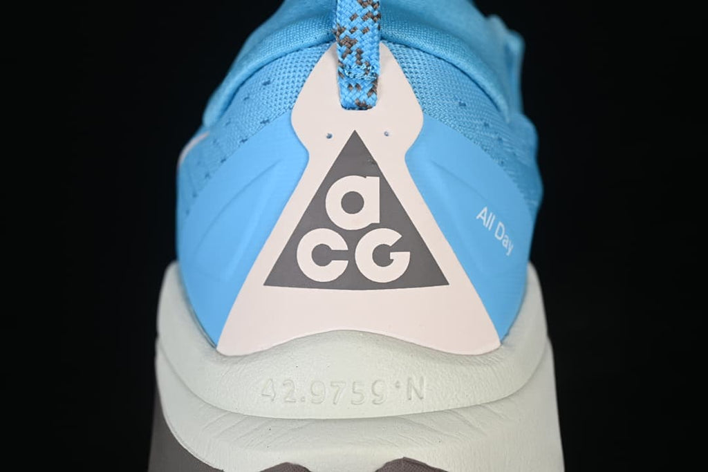 Rear close-up of the shoe showing the ACG heel graphic and pull loop.