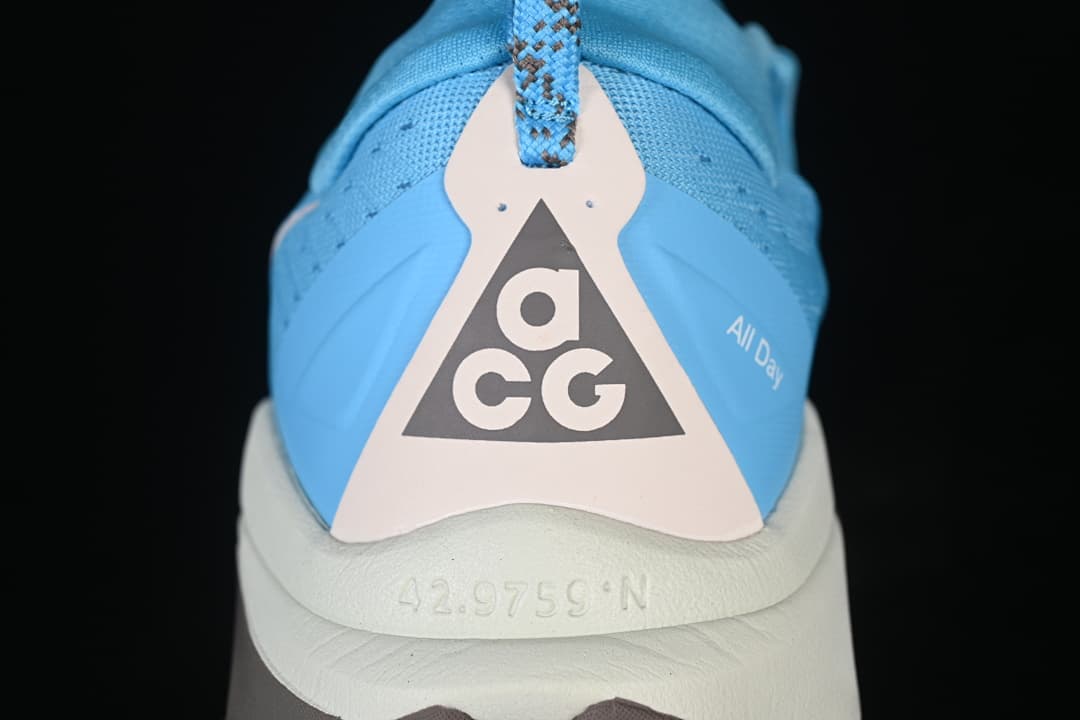 Rear close-up of the shoe showing the ACG heel graphic and pull loop.