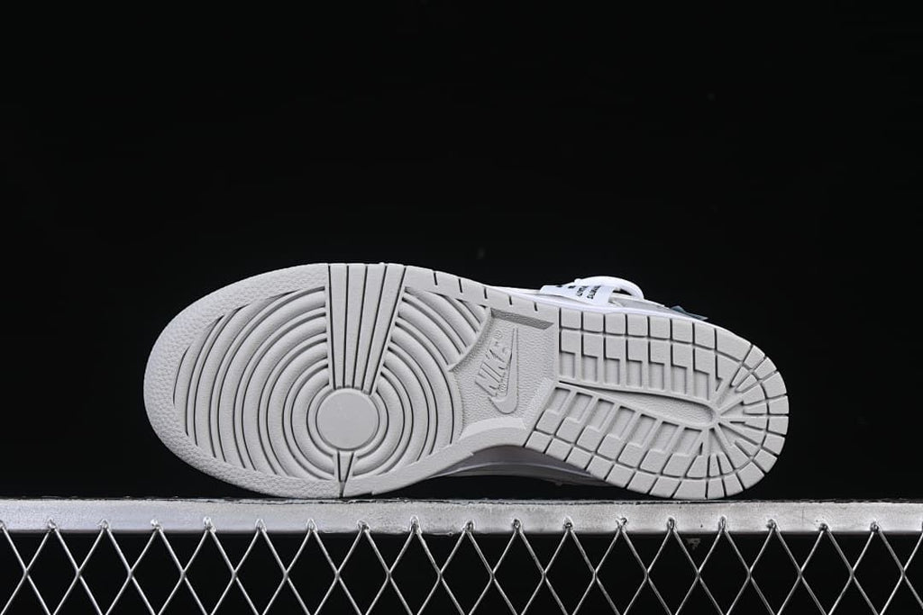 Underside view showing the patterned outsole