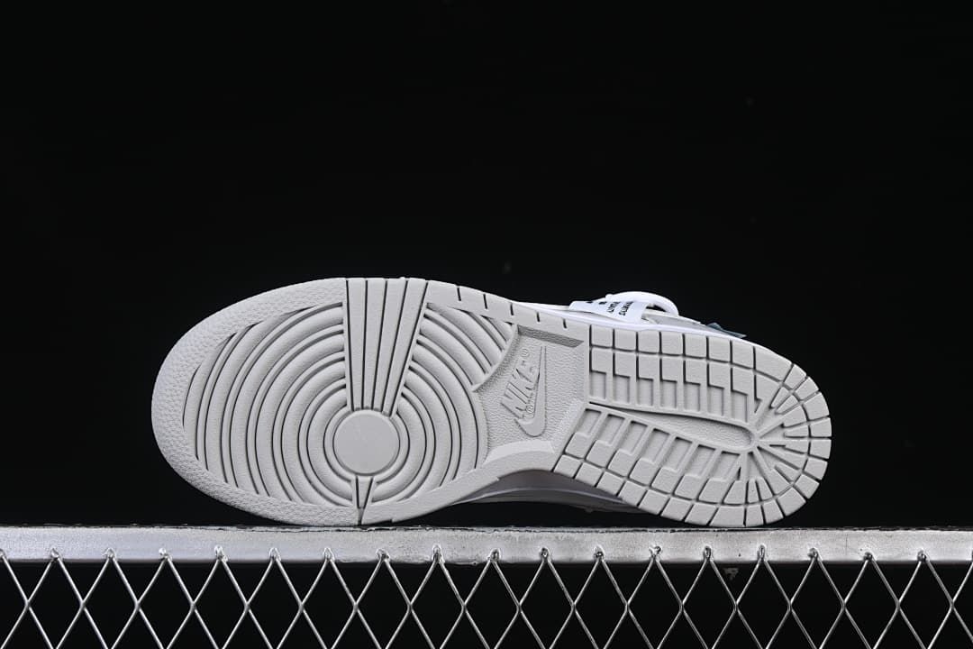 Underside view showing the patterned outsole