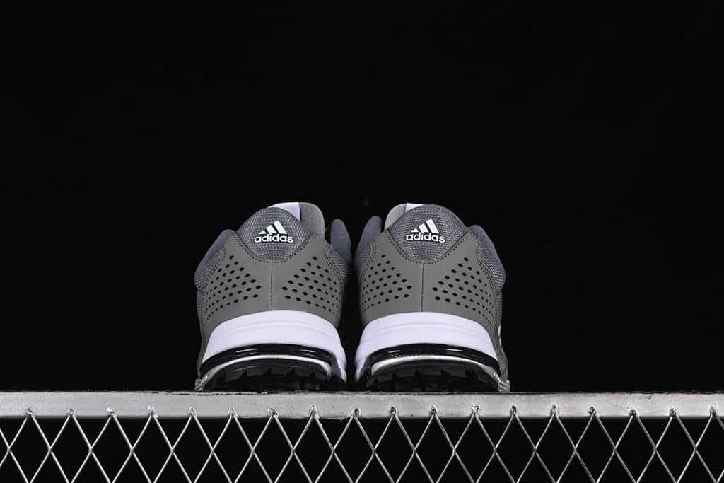Rear view of the pair showing perforated heel panels