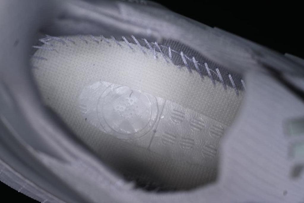 Close-up of the inside construction and stitching