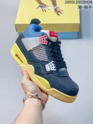 Side view highlighting mesh panels, contrasting lace supports, and the visible midsole Air unit