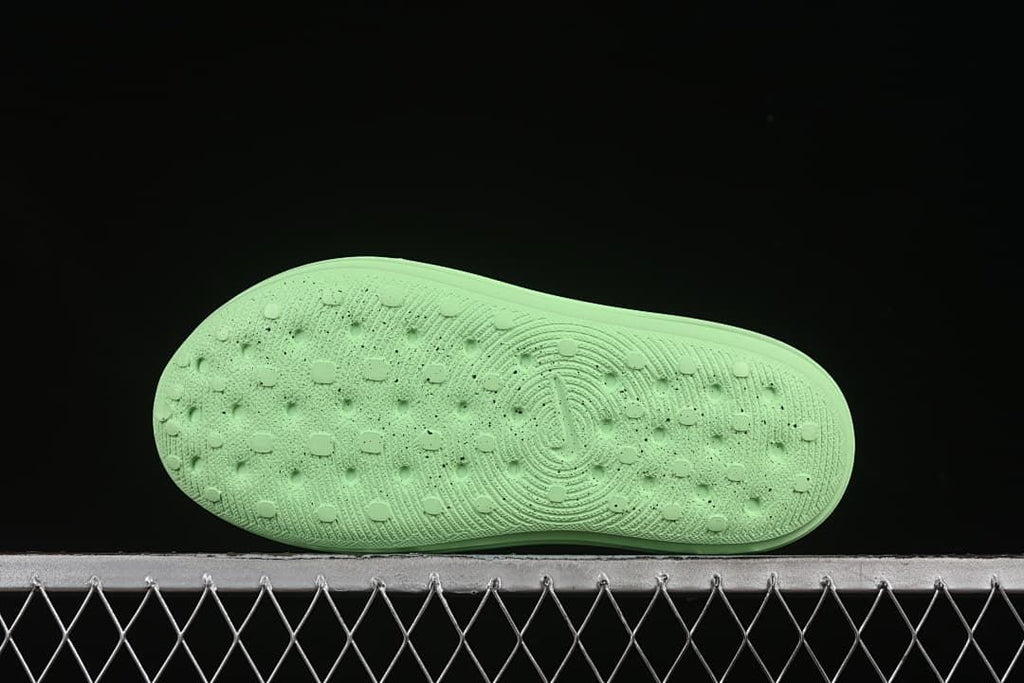 Outsole view showing the molded tread pattern