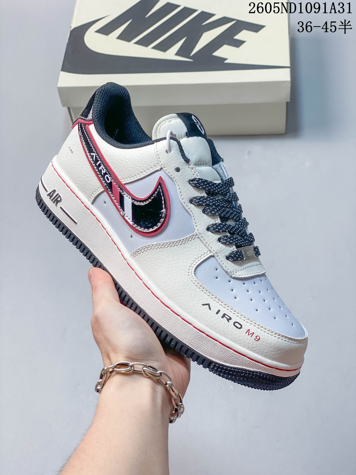 Angled side view highlighting the sneaker’s color details and low-top shape.