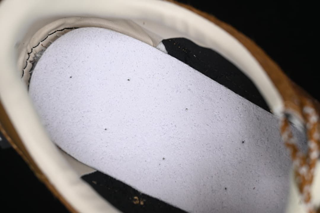 Close-up of the sneaker interior and insole
