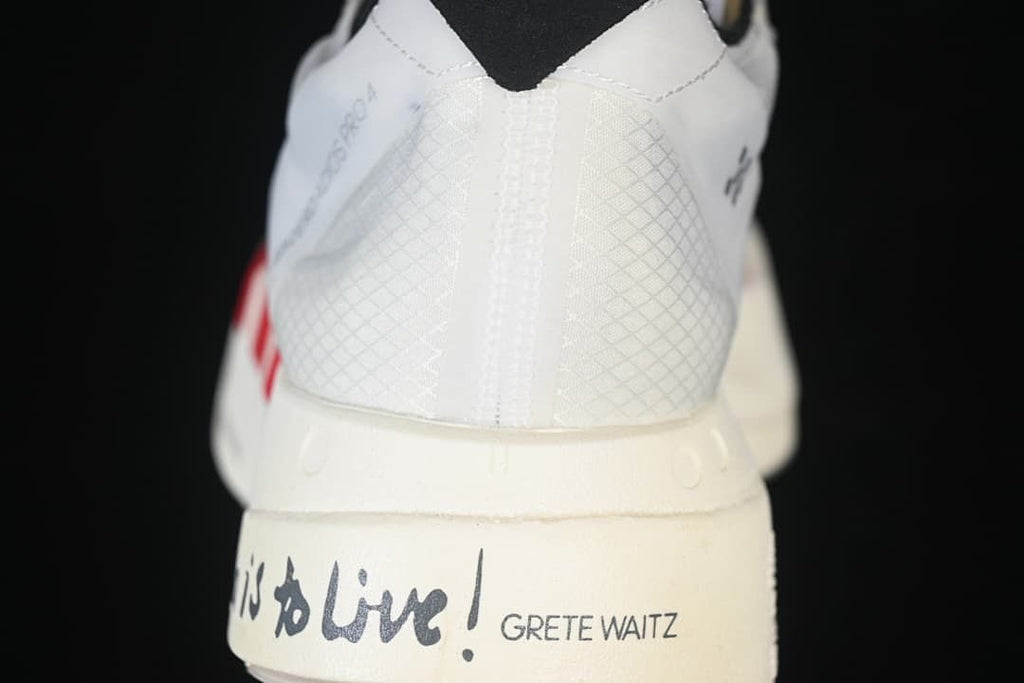 Rear close-up showing the heel and Grete Waitz lettering