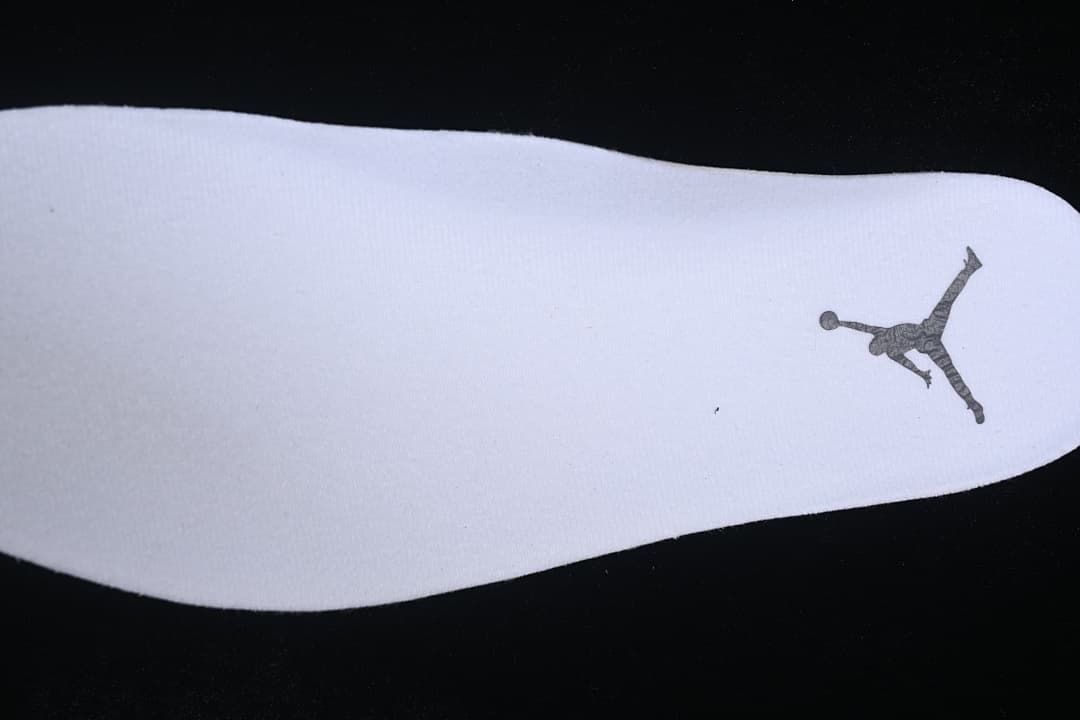 White shoe insert with Jordan logo