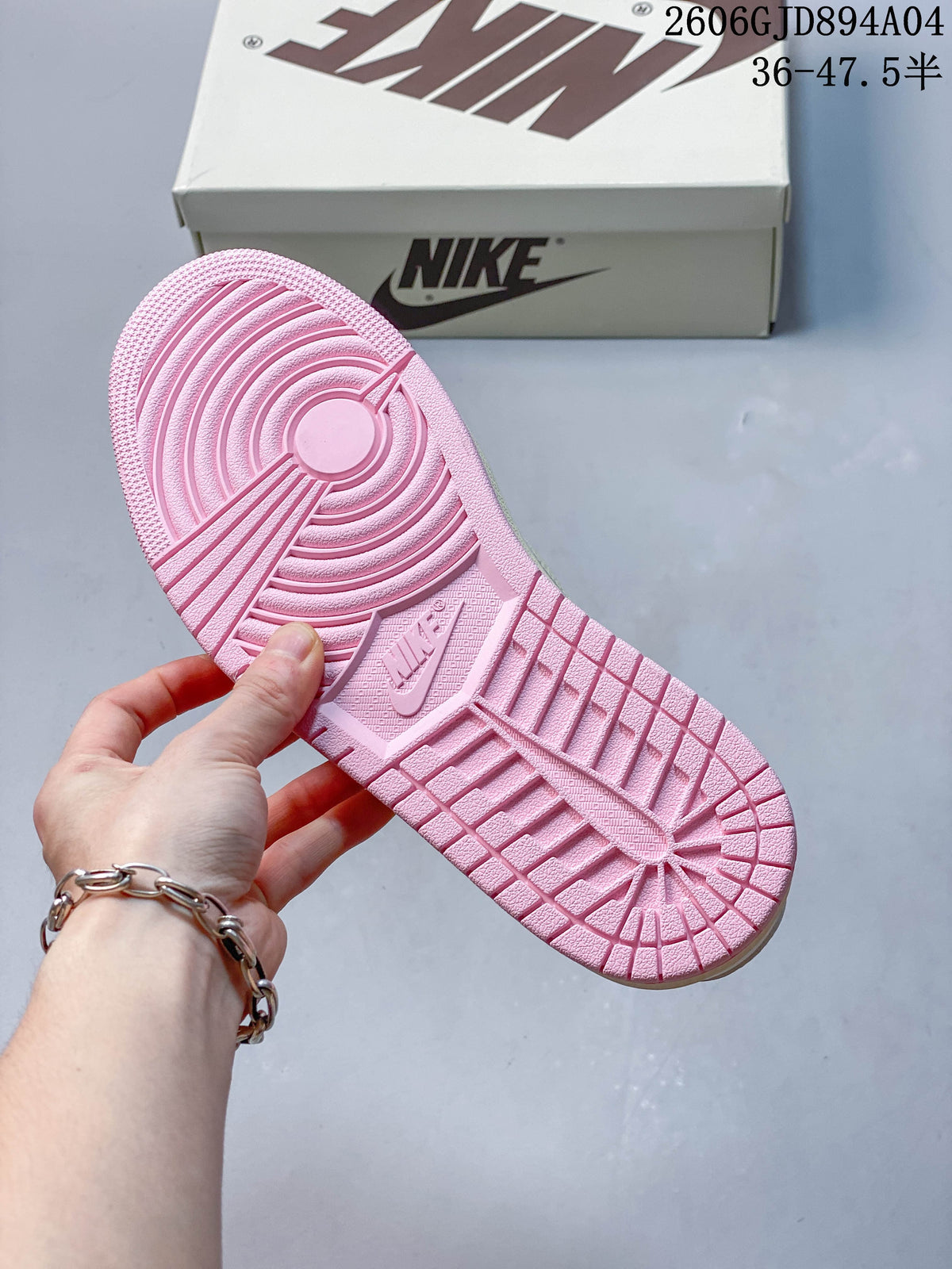 Close-up of the pink outsole tread