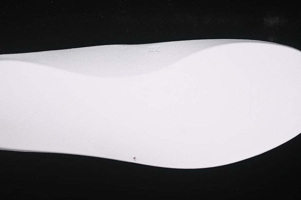 Close-up of the light-colored sneaker sole
