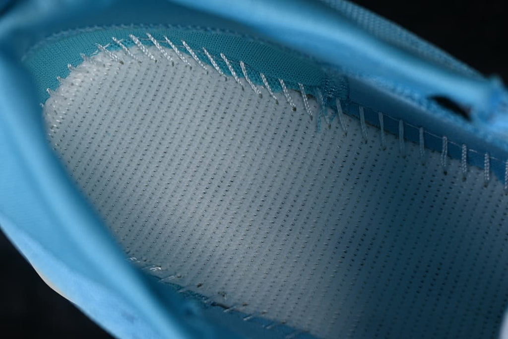 Close-up of the shoe interior and footbed.