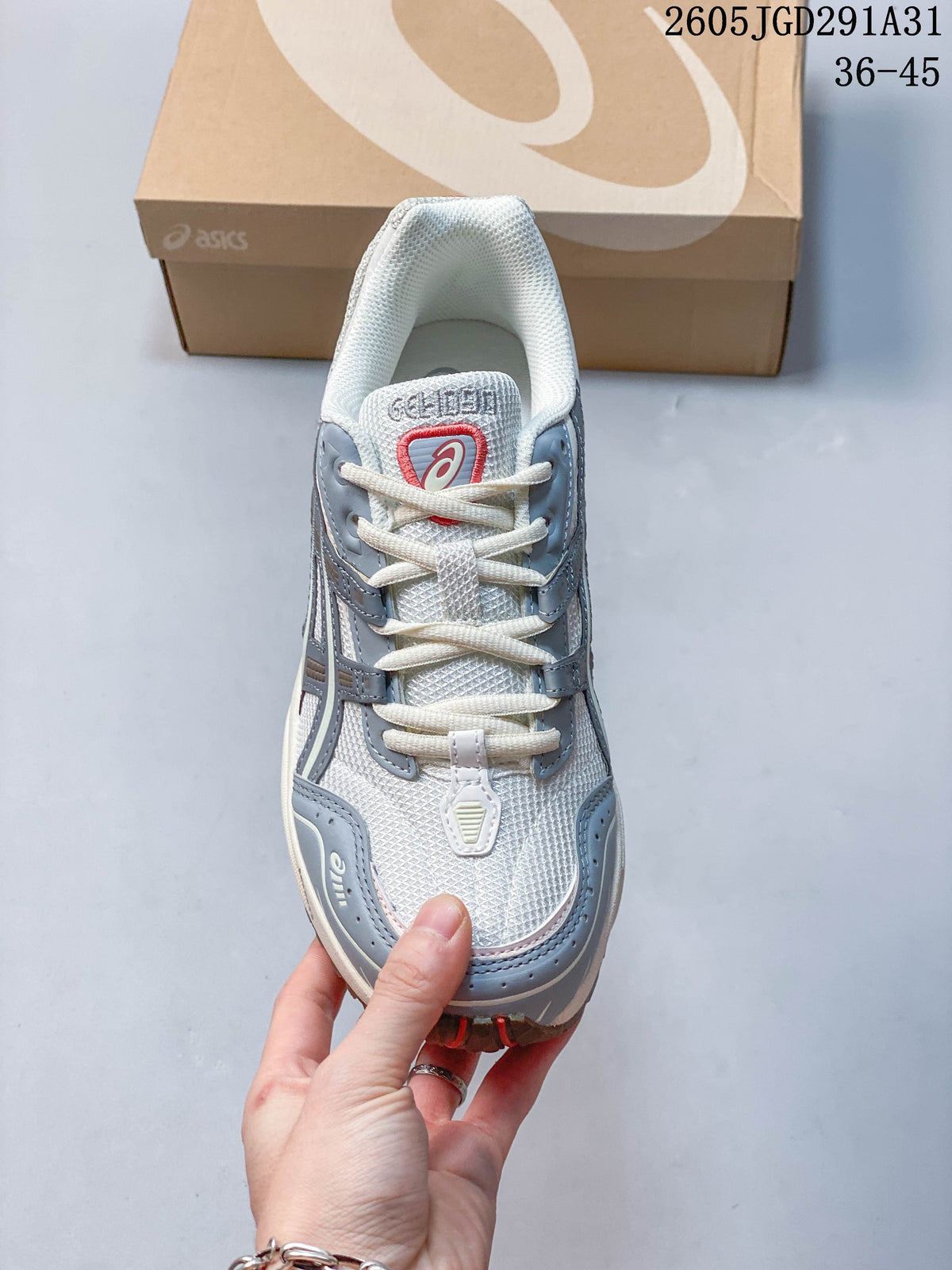 Top view showing the lace-up front, tongue, and mesh-like panels.