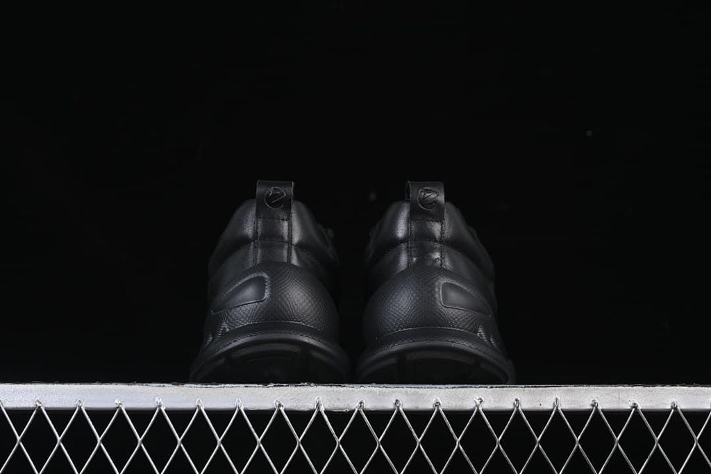Rear view showing the heel pulls and heel counters
