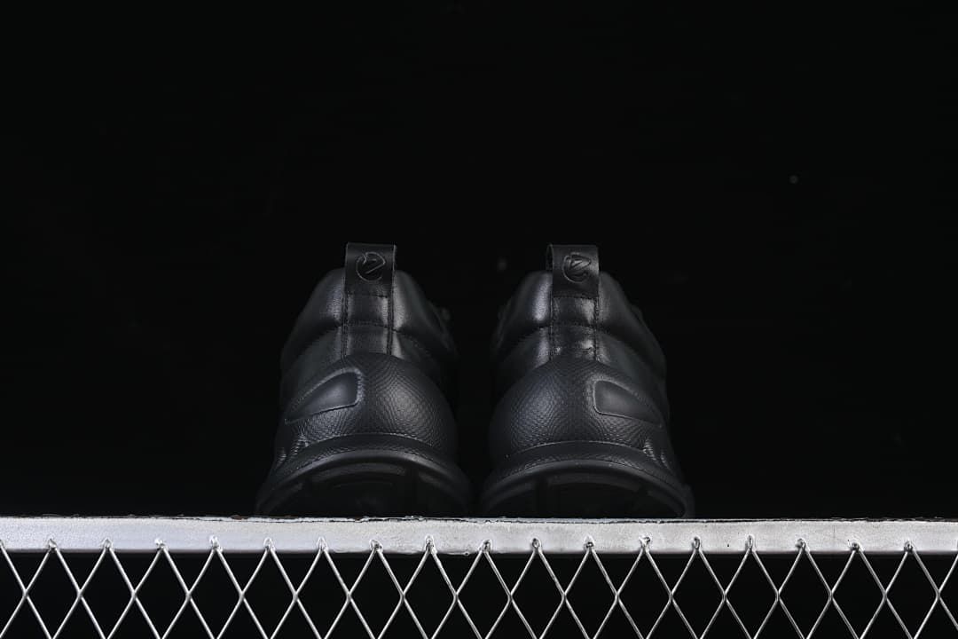 Rear view showing the heel pulls and heel counters