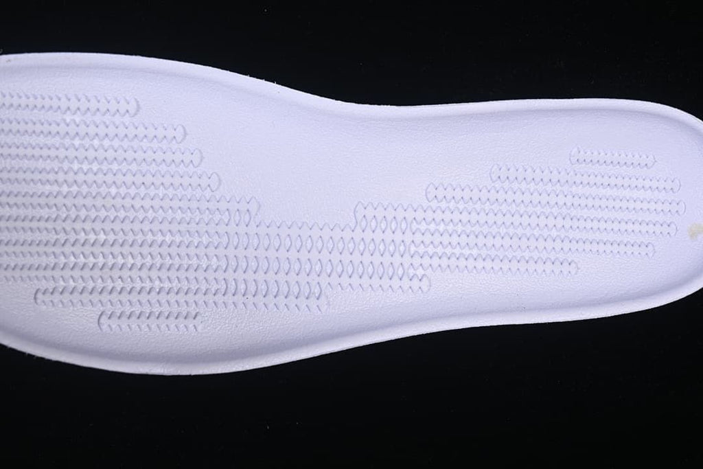 Close-up of the patterned outsole tread