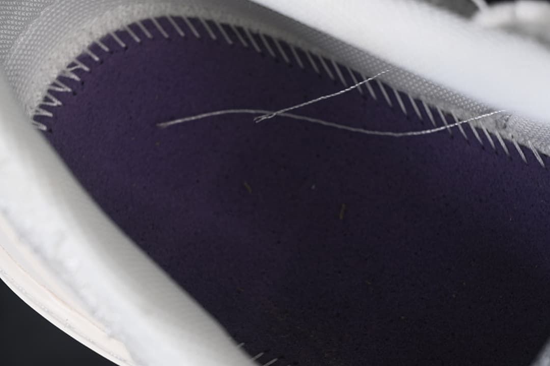 Close-up of the sneaker interior and lining