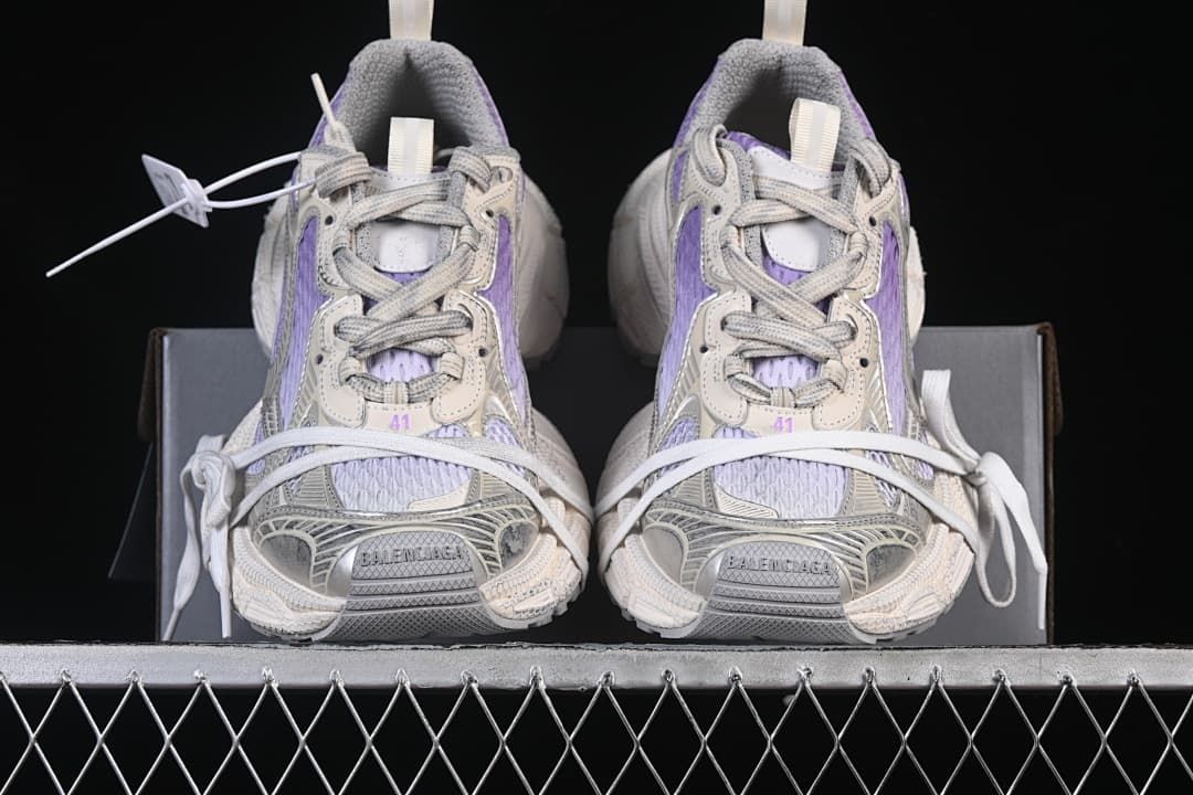 Front view of the pair showing the layered toe design.