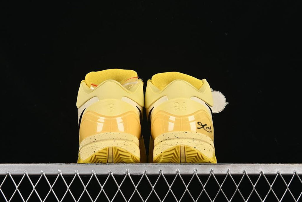 Rear view of both shoes with heel details