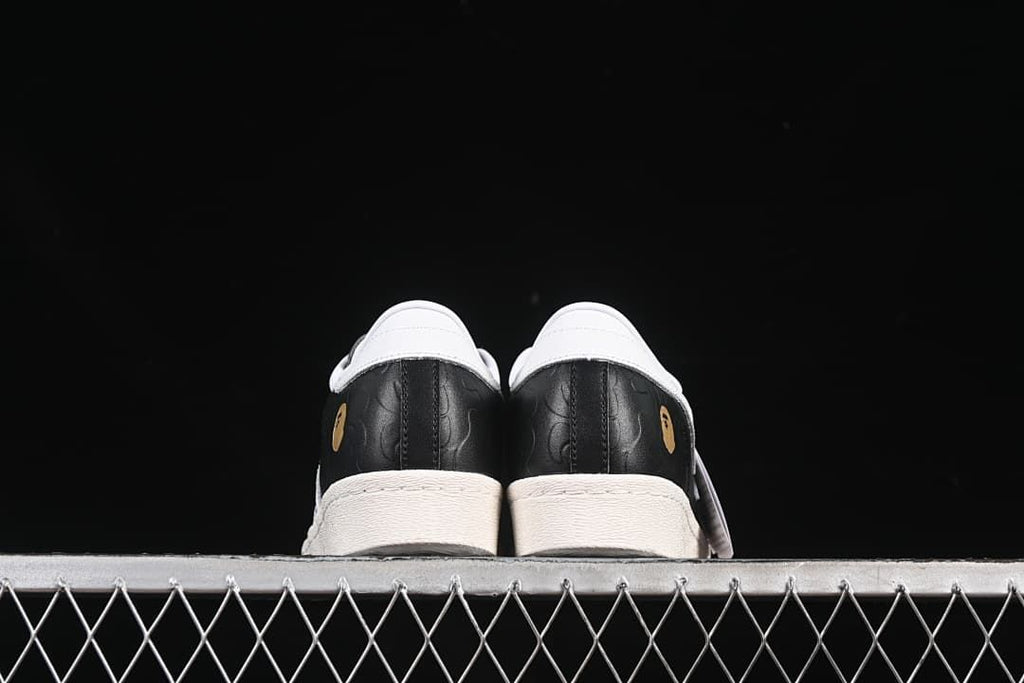 Rear view of the pair showing contrasting heel tabs