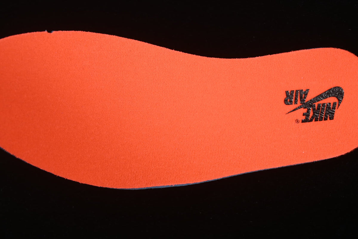 Bright orange insole shown separately.
