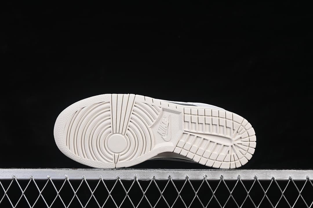 Underside view showing the patterned outsole