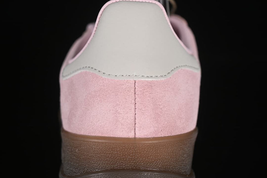 Rear view showing the heel panel and gum-colored outsole
