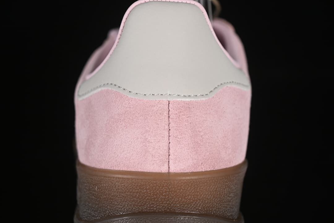 Rear view showing the heel panel and gum-colored outsole