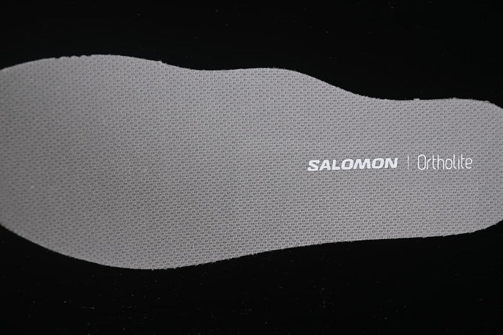 Gray Salomon Ortholite-branded insole