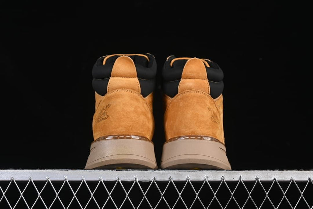 Rear view of the pair showing padded collars and heel panels